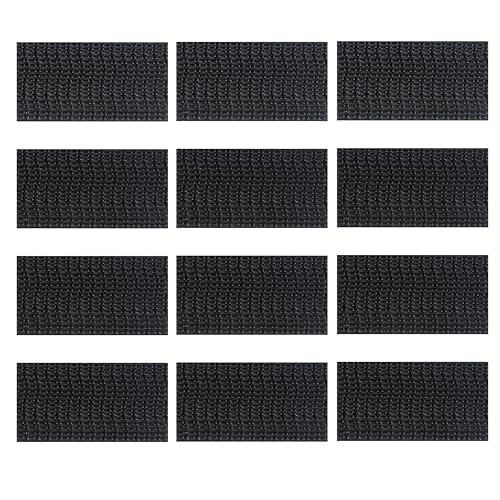 Cinta adhesiva Dual Lock, cinta fina extra fuerte para trabajos pesados, resistente al agua y resellable, cinta de montaje fabricada con (SJ3550CF_25.4mm x 50mm_12 Piece)