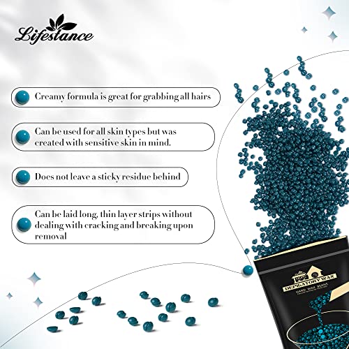 image for Lifestance Waxing Kit- Wax Warmer Hair Removal Kit- 4 Packs of Wax Bea