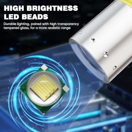 image for zekbil 2 Pack Scuba Diving Flashlight, 1200 Lumens T6 LED Dive Light, 