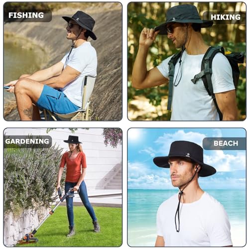 Image of Fishing Hat for Mens Sun Hat Wide Brim Bucket Hat SPF UV Protection XL XXL Large Size Big Head Hiking Beach Safari