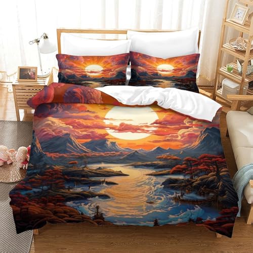 Housse de couette chevaux super douce parure de lit de luxe 3D - 3