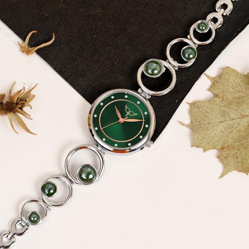 Image of WHITE BIRD Style Up Quartz Analog Mother of Pearl Metal Strap Watch for Women
