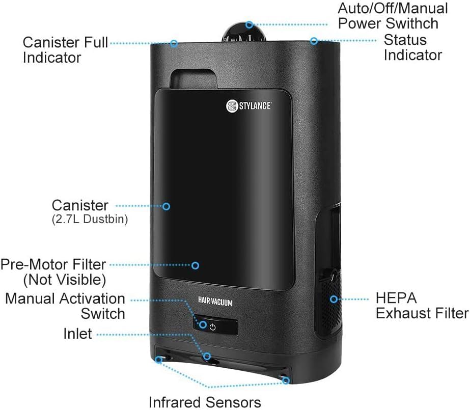 Stylance Touchless Stationary Vacuum Cleaner Professional 1400