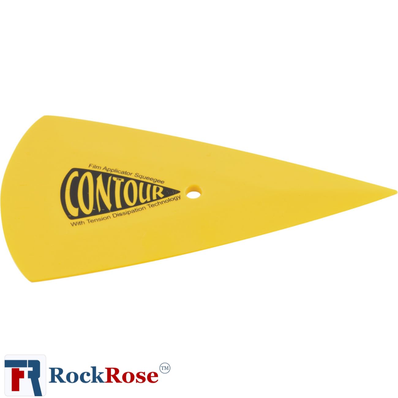 Sleek Yellow Contour Squeegee for Perfect Vinyl Application - (Pack 5 Units)