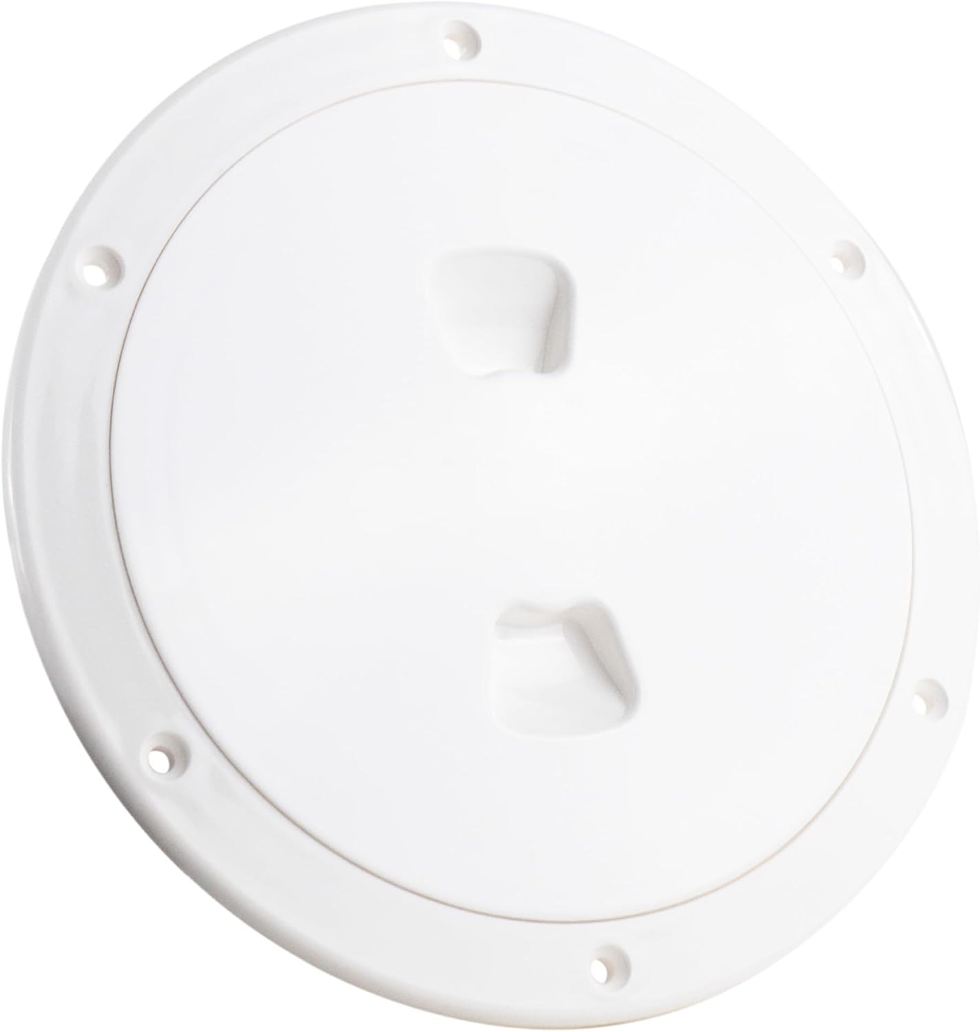 Five Oceans Boat Hatch, Marine Access Hatch, Round Inspection Deck Plate Hatch with Detachable Cover, UV Resistant ABS Off-White Plastic, for Pontoon, Fishing Boat, Bass Boat, Yacht, Sailboat