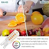 G9 LED Light 3W Warm White 2700K, 420LM Equivalent to 28W-40W Halogen for Desk Lamp, Non-Flicker, AC 220-240V, 360° Beam Angle, 5 Pack - Image 7