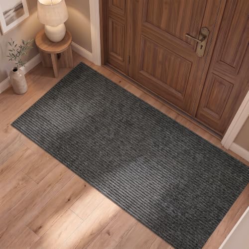Ottomanson 2x4 Indoor Outdoor Door Mat – Non-Slip Waterproof Floor Mat