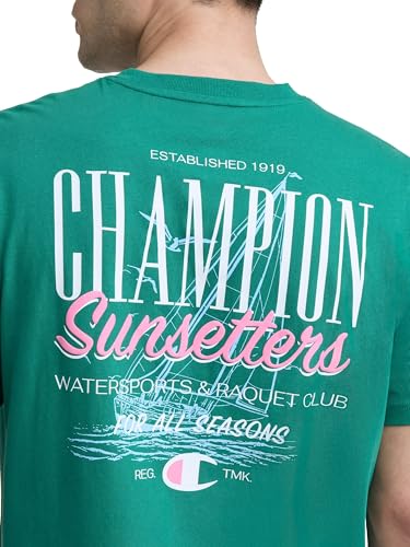 Image of Champion Men's Classic Graphic Short Sleeve T-Shirt, Standard Fit, Champion Club Graphics