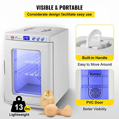 Happybuy White Reptile Incubator 25L Scientific Lab Incubator Digital Incubator Cooling and Heating 5-42°C Reptile Egg Incubator 12V/110V Work for Small Reptiles - Thumbnail 5