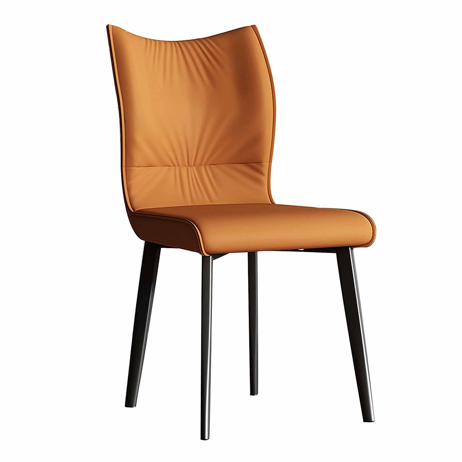 Chaises de salle à manger confortables en similicuir pour repas de famille chaleureux