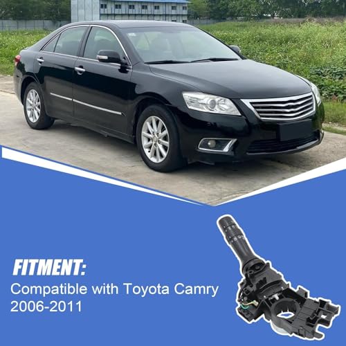 Image of SecosAutoparts Turn Signal Switch Compatible with Toyota Camry 2006-2011 Replace# 84140-06380 8414006380 Headlight Dimmer Blinker Combination Switch