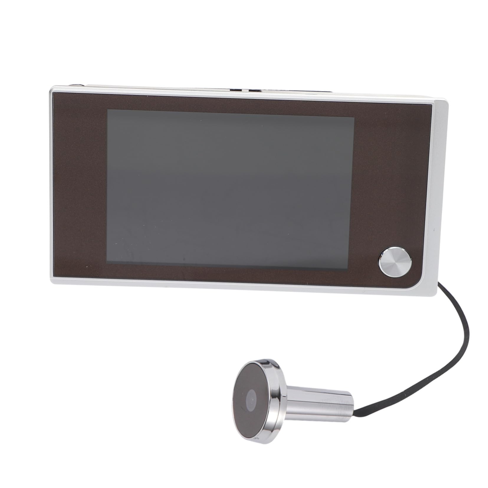 Hemobllo Visor Digital para Puerta Pantalla LCD Color Cámara Lente Gran para Mirilla de Seguridad Instalación sin Cables Uso para Mayores