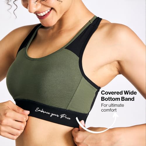 Image of NYKD (NYK904 Ultimate High Impact Non Wired & Padded Sports Bra for Women | Bounce Control with Quick Dry Formula & Multiway Straps | Ideal for Gym, Workout & Yoga