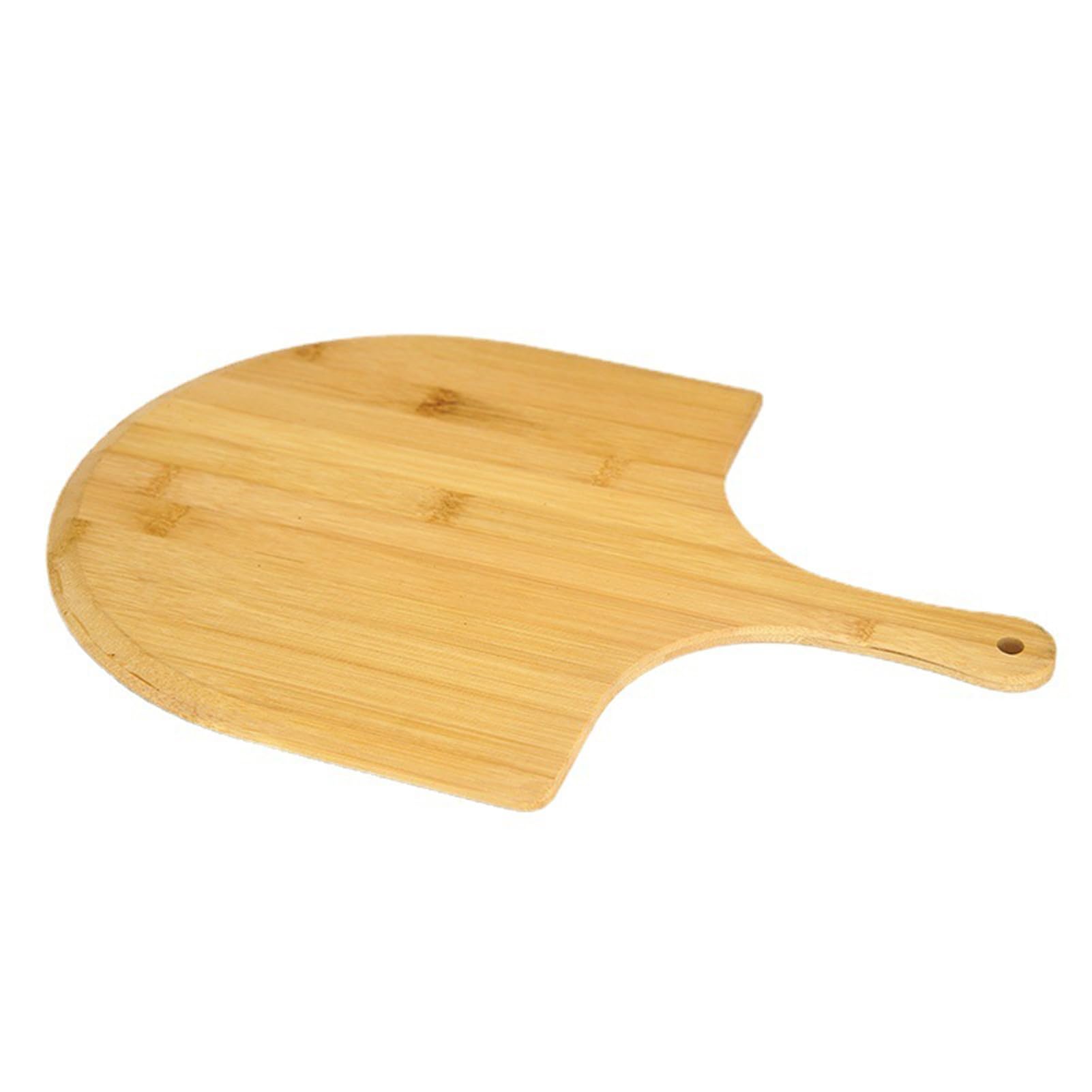 Worparsen Wooden Pizza Paddle With Long Handle, Nonstick Pizza Peel Cutting Board Cake Dessert Serving Tray Fruit Vegetables Bread Cutting Board