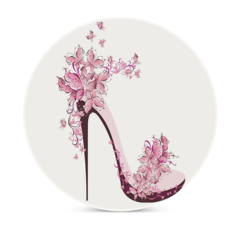 Dessous de verre absorbant en céramique contre rayures et taches, motif crâne