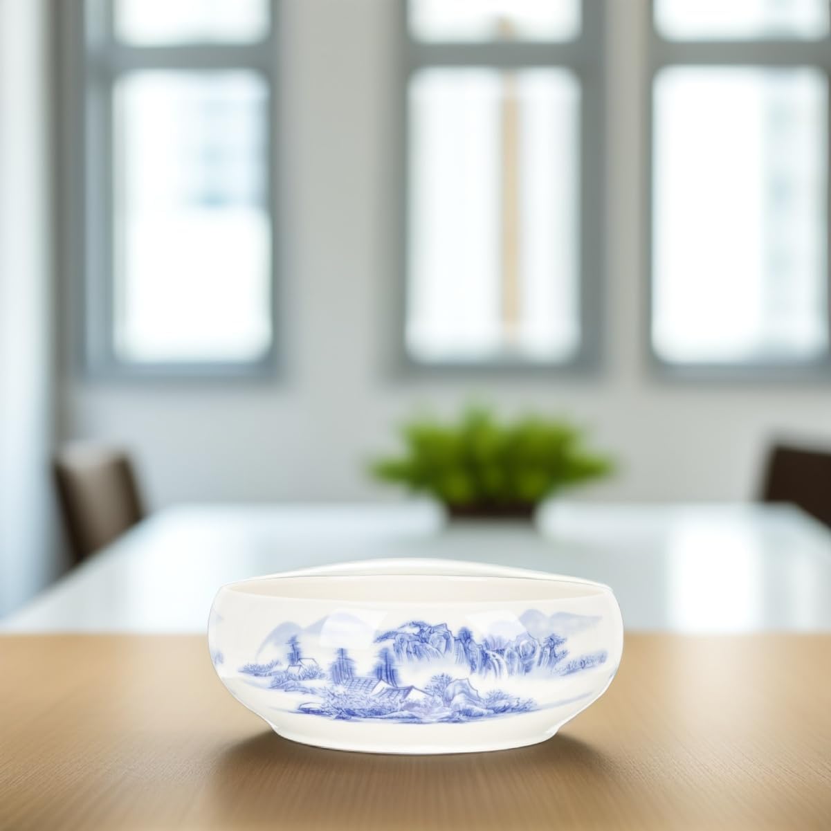 BESPORTBLE Ceramic Hydroponic Plant Container Porcelain Design for Narcissus and Lotus Flowers Decorative Flowerpot for Garden and Home Present