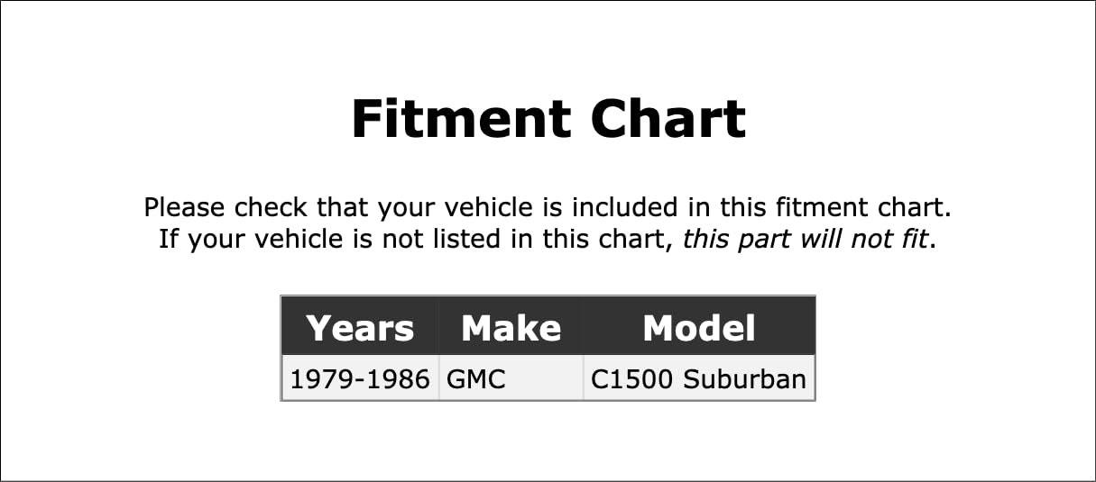 Dome Light Lens Compatible With GMC C1500 Suburban 1979 1980 1981 1982 1983 1984 1985 1986 PC-834138