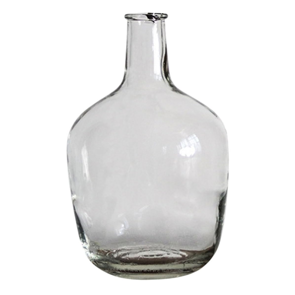 Vase en verre à petit goulot et design créatif pour plantes de bureau