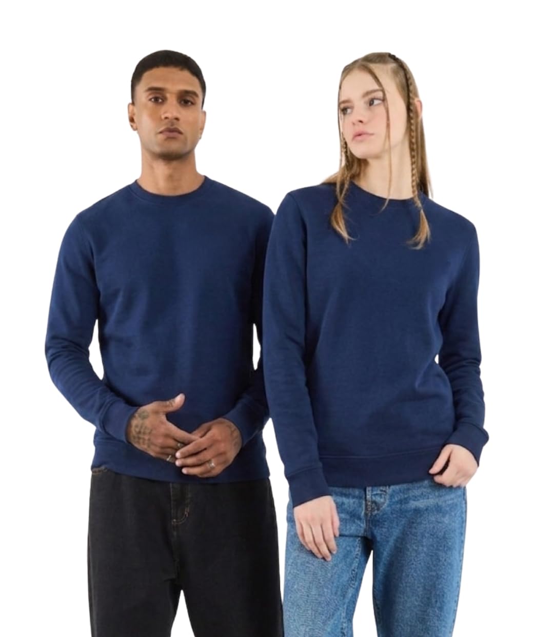 koverify Solid Cotton-Fleece Round Neck Sweatshirt for Men's & Women's-picture-26