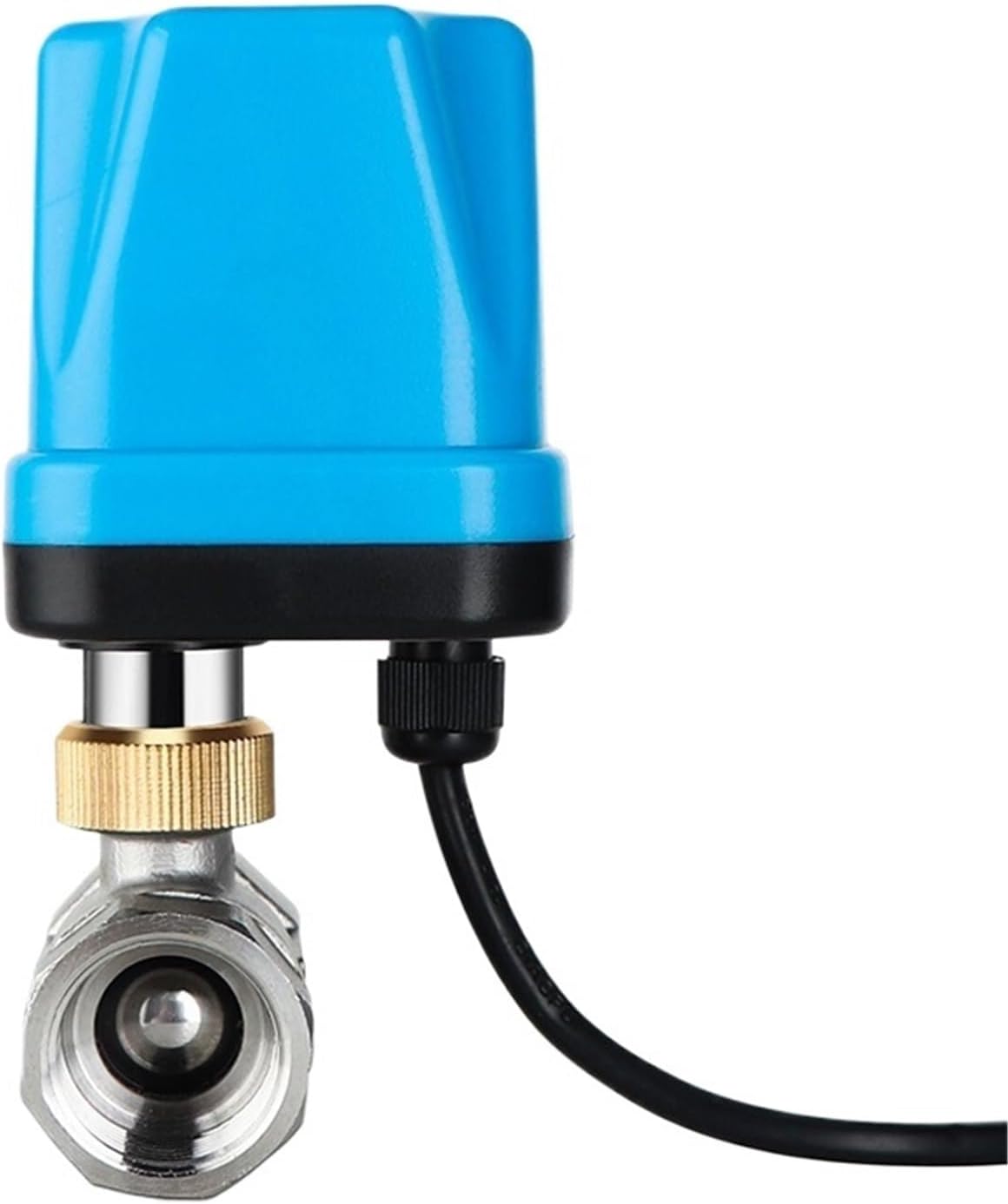 1pcs AC220V DC12V-24V Electric Thread Stainless Steel Ball Valve 2-control 3-wire Solenoid Water Valve Actuator, DN15/20/25/32/40/50(DN40,AC220V_2-WAY)