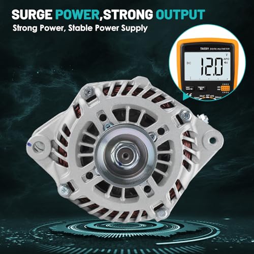 Farrme 0823126796 11341 Car Alternator 12V 130 Amp, 7-Groove Pulley Fit For Nissan Altima 2007-2010/Murano 2009-2014/Maxima 2009-2010/Quest 2011-2017 V6 3.5L Automotive Replacement High Output Alternators thumb #5