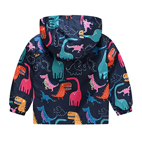Moonker Toddler Windbreaker Jackets Boys Girls Cartoon Long Sleeve Windproo1 Zip Up Lightweight Outerwear2