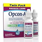 Opcon-A Allergy Eye Drops, Antihistamine and Redness Relief for Itchy, Red Eyes, Soothes Irritation from Pollen, Ragweed, Grass, Animal Hair and Dander Clinically Proven Formula, 0.5 Fl Oz (Pack of 2)