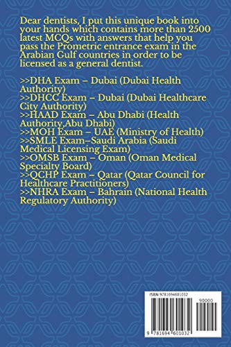 MCQs In General Dentistry: To Prepare For Prometric Exam