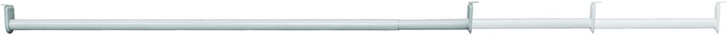 Design House Adjustable Closet Rod, White, 72 in. to 120 in., 205849