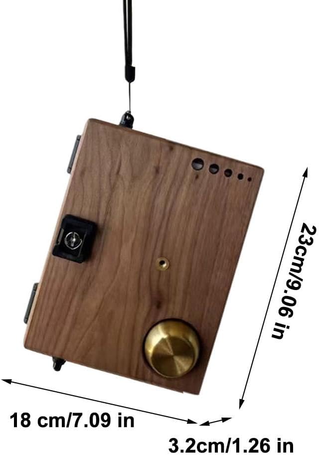 Black Walnut Watercolor Palette Box, Foldable 27-Grid Wooden Paint Case with Brush Holder & Mixing Area, Portable Travel Art Kit for Outdoor Sketching & Studio Painting