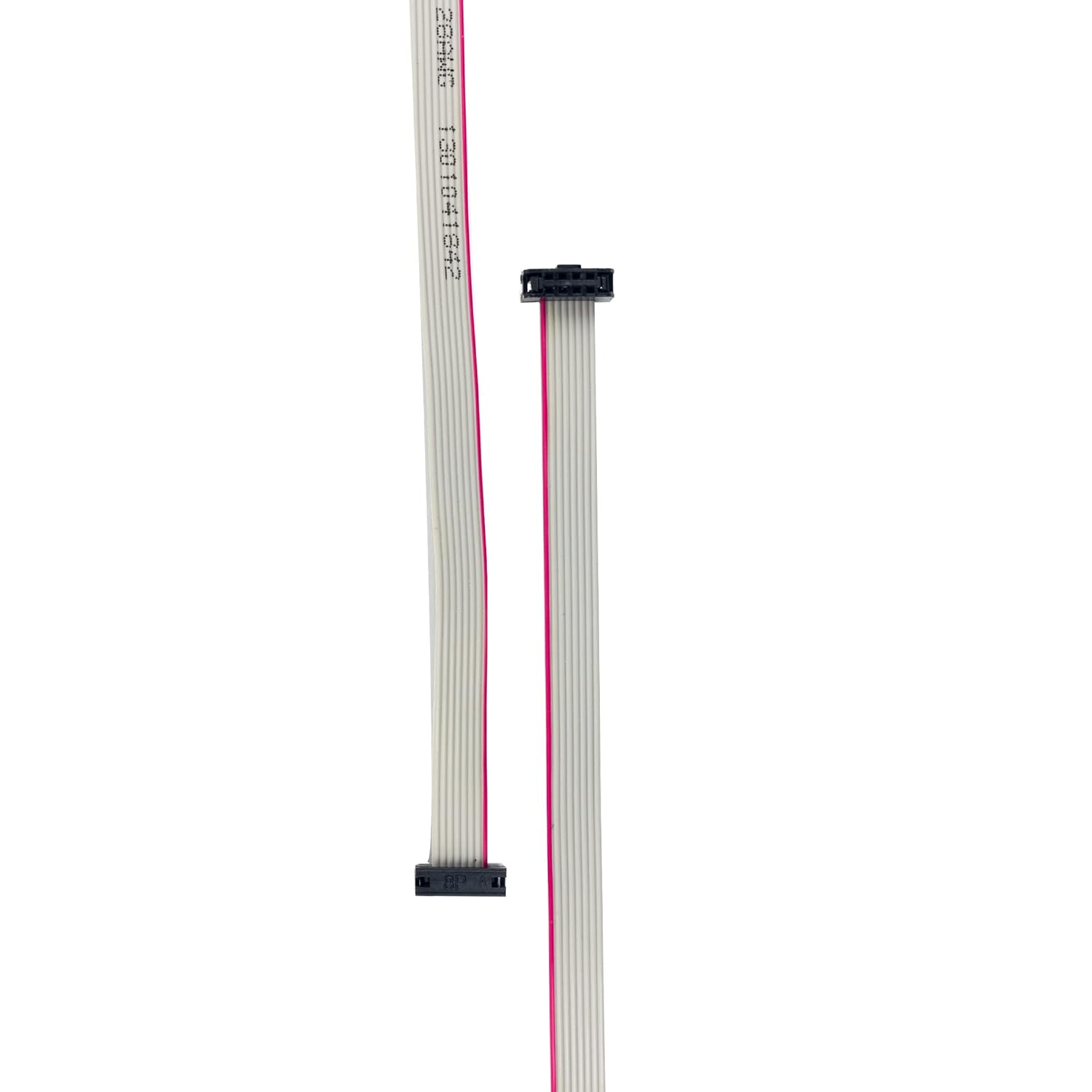 2pcs Flat Ribbon Cable 2 x 4 8 pins IDC Ribbon Connector Female to Female Cable Gray About Length 20cm 1.0mm Pitch 2.0mm Hole