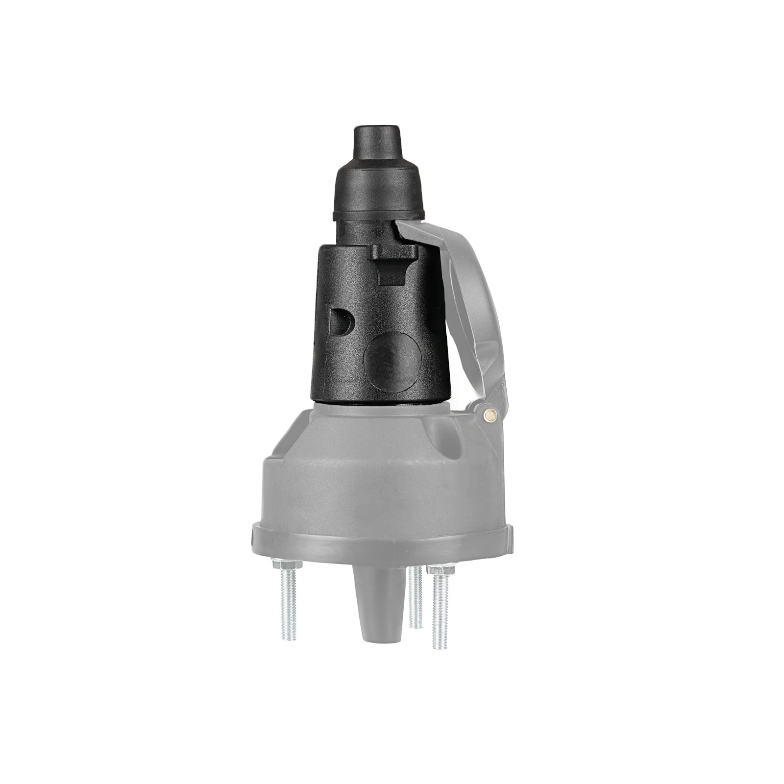 Fiche remorque 7 broches métal étanche 12V, prise mâle adaptateur pour attelage caravane et Fiche remorque 7 broches métal étanche 12V, prise mâle adaptateur pour attelage caravane et