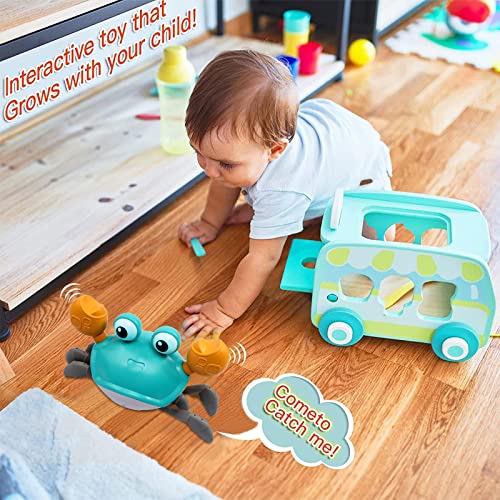 Xonteus Crawling Crab Baby Toy: Infant Toys For 1 Year Old Boy , Sensing Walking Dancing Toy With Music & Lights,1St Birthday Gifts For Toddler Toys #TOP3