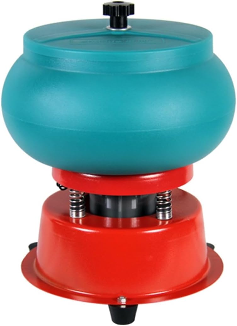Gem Faceting Grinding Machine 5L Vibratory Tumbler, Jewelry Vibration Polishing Bucket Burnishing Grinding Rock Polishing Drum Machine, Jewelry Making Tool High Efficiency,Flexible and Convenient