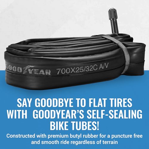 image for Goodyear Self-Sealing Bicycle Tube - 700c Bike Tube with Butyl Rubber 