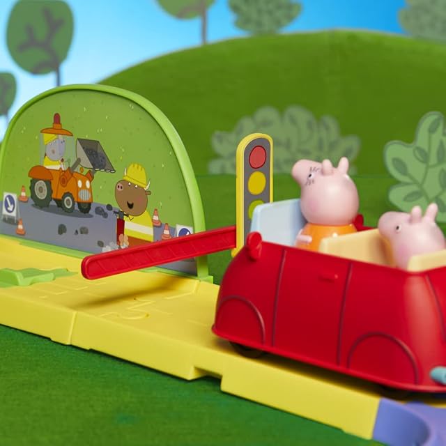 Foto 7 de 8 de Hasbro Peppa Pig Peppa en la Ciudad Set de Juego para Niñas y Niños con Pista Ajustable, 1 vehículo y 1 Figura