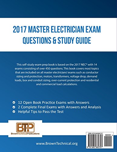2017 Master Electrician Exam Questions and Study Guide