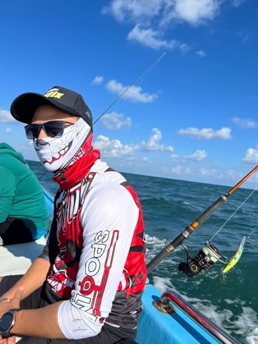 سكارف بالاكلافا بتصميم جمجمة مع عامل حماية من الأشعة فوق البنفسجية 50 من سبول نويز، قناع وجه بتقنية دراي فيت مضاد للضباب وللبكتيريا وللخدش، يوفر حماية من الشمس والغبار والهواء الساخن والبارد، أسود