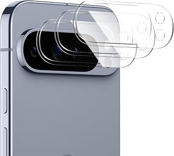 Pack of 3 Camera Protective Glass Compatible with Google Pixel 10 Pro XL 5G Camera Protection Camera Protective Film Lens Glass Film Ultra HD Clear 9H Hardness Easy 10S Installation Full Camera