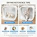 Automatic Pet Hair Dryer Box, 70L Dual Motor Fans Blower for Cats and Small Dogs, 360° Drying, Temperature Control, Self-Dryer Boxes with 4 Adjustable Speed Settings & 5 Drying Modes, 5 Towels, White
