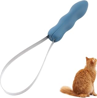 TWZKXC Dual-Sided Pet Shedding Blade Grooming Brush - Stainless Steel Hair Remover for Dogs, Cats, Horses All Coats Soft Grip Handle