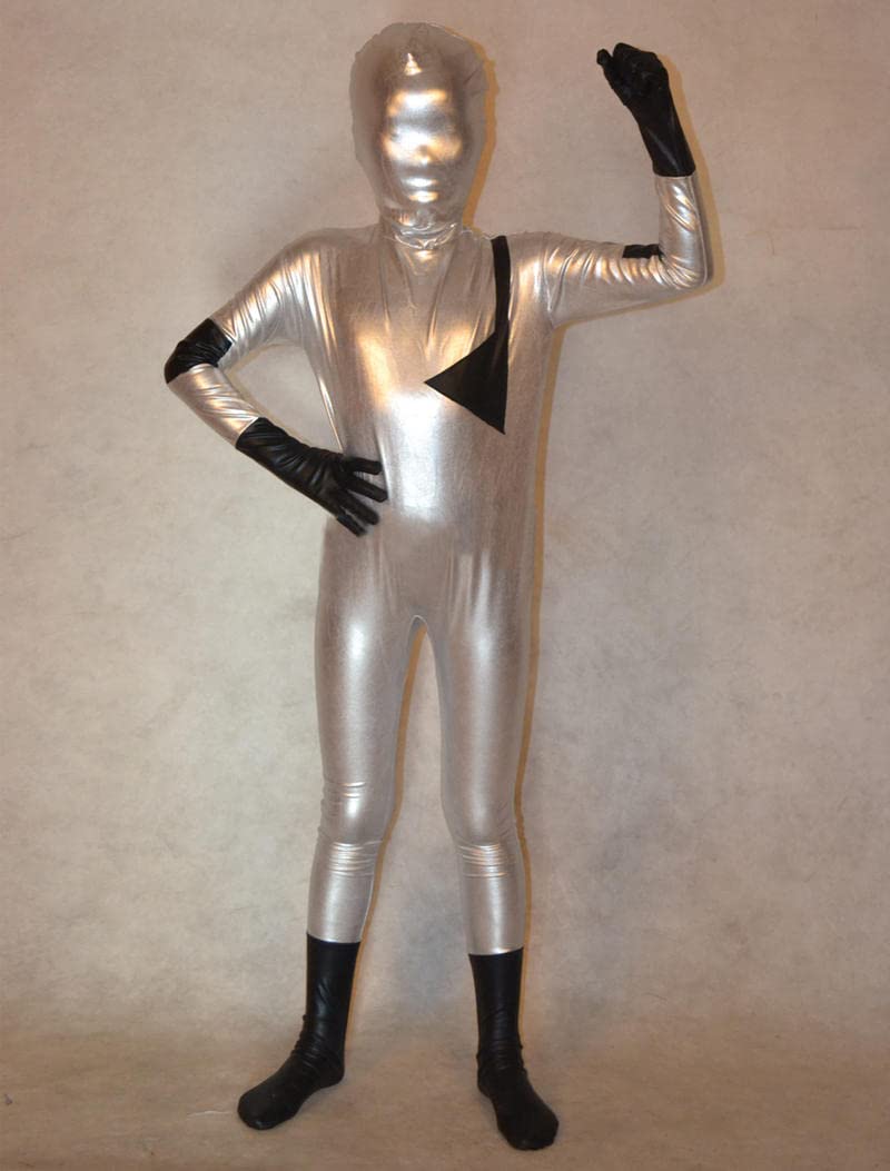 Amazon.co.jp: (YUUWA)メタリック全身タイツ シルバー ユニ