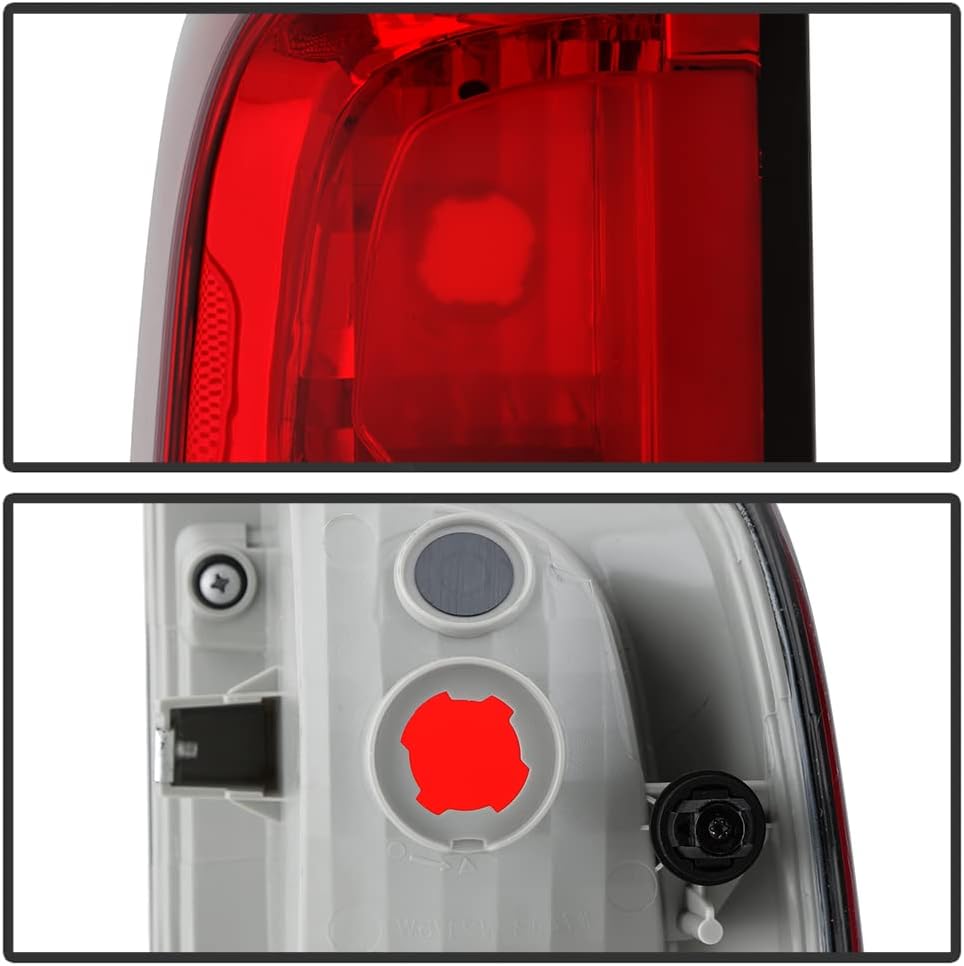 ACANII - For 2015-2022 Chevy Colorado Factory OE Style Red Clear Tail Light Brake Lamp Replacement Left Driver Side