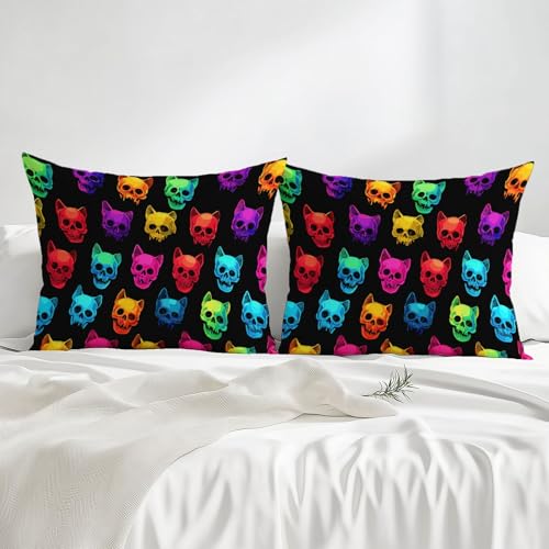 Drap-housse imprimé crâne abstrait pour transformer le style d'une chambre ado