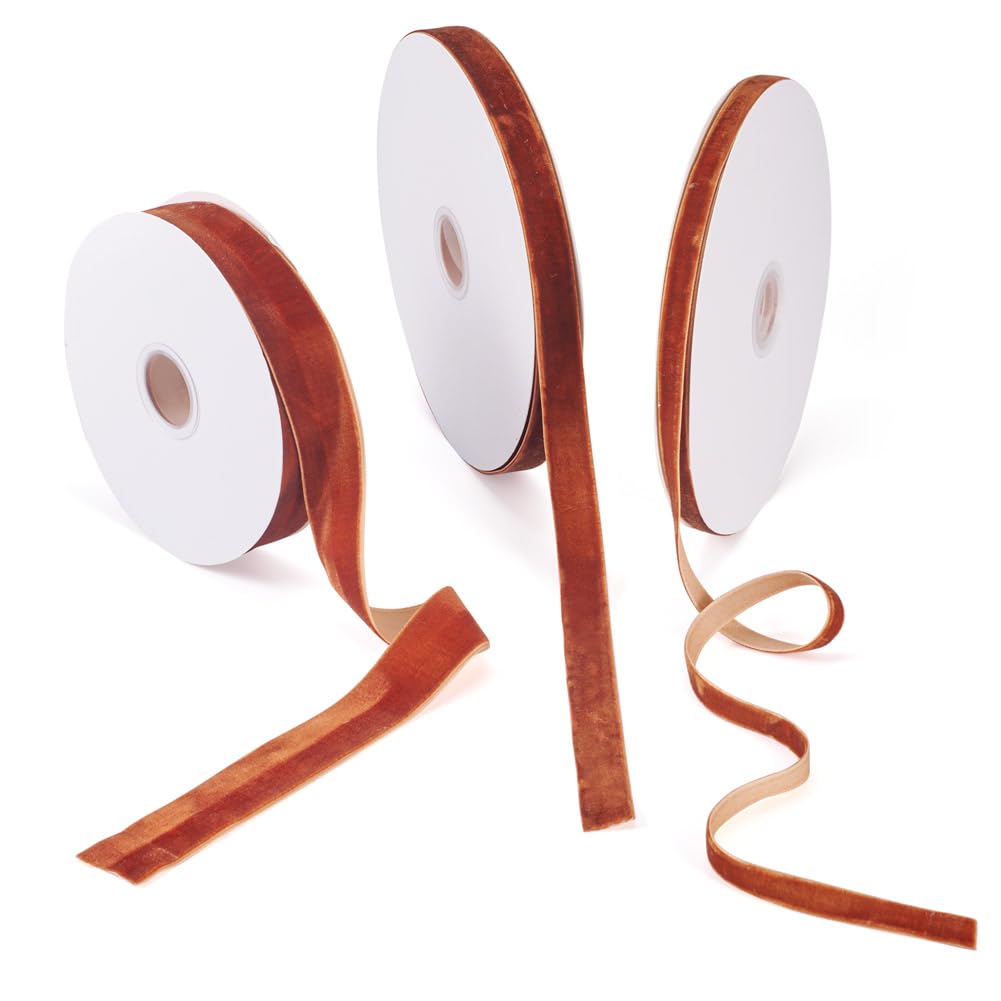 Ruban en velours 9,5 mm pour emballage cadeau fournitures mariage et décoration