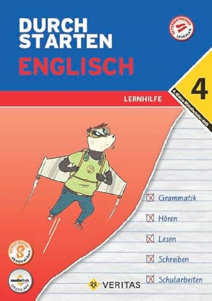 Durchstarten - Englisch Mittelschule/AHS - 4. Klasse: Lernhilfe mit herausnehmbares Lösungsheft