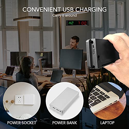 Domary Cronômetro de cronômetro de ginástica com controle remoto de contagem regressiva/ascendente p