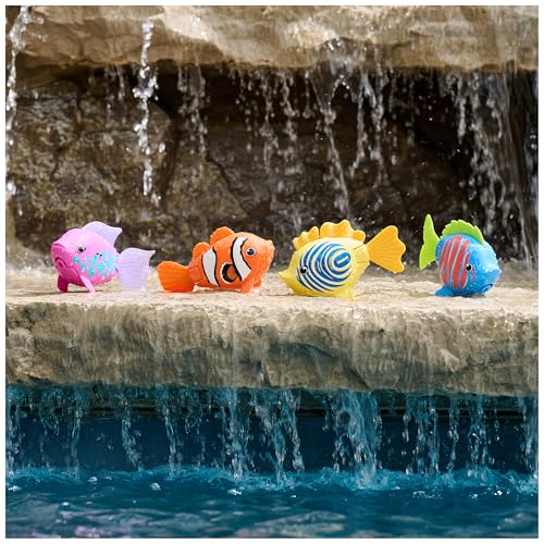 swimways rainbow reef fish toy kids swimming accessories amp water toys learn to swim pool toys for kids ages 5 amp up batteries included swim shady