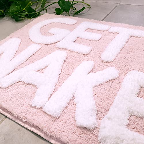 Image of New Mungo Get Naked Bath Mat Pink - Blush Bathroom Rugs - Bath Mat - 31 inch x 20 inch