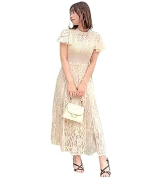 Amazon.co.jp: ダズリン dazzlin バックリボンレースワンピース